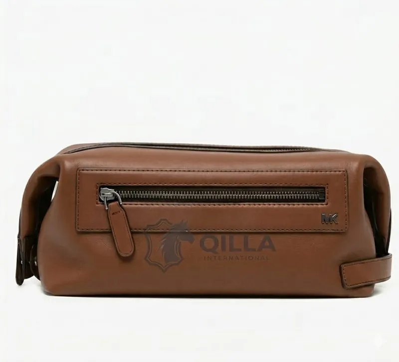 Qilla International Leather Dopp & Grooming Kit (PB 706)